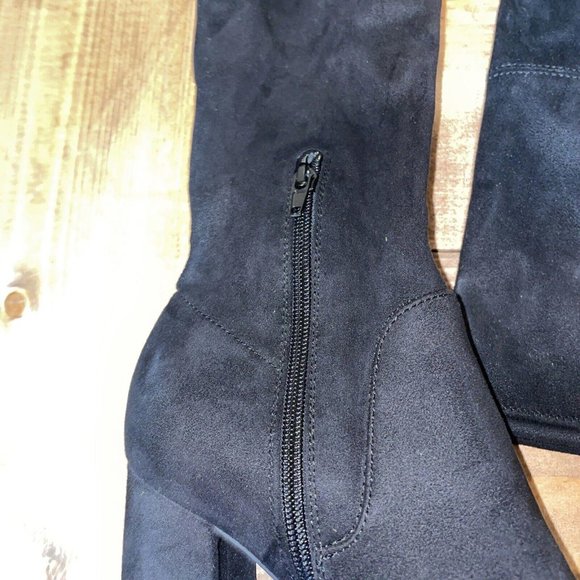 UNISA Women’s QUESIA block heel over the knee boots in VERY BLACK sz 8M - EUC - Picture 8 of 14